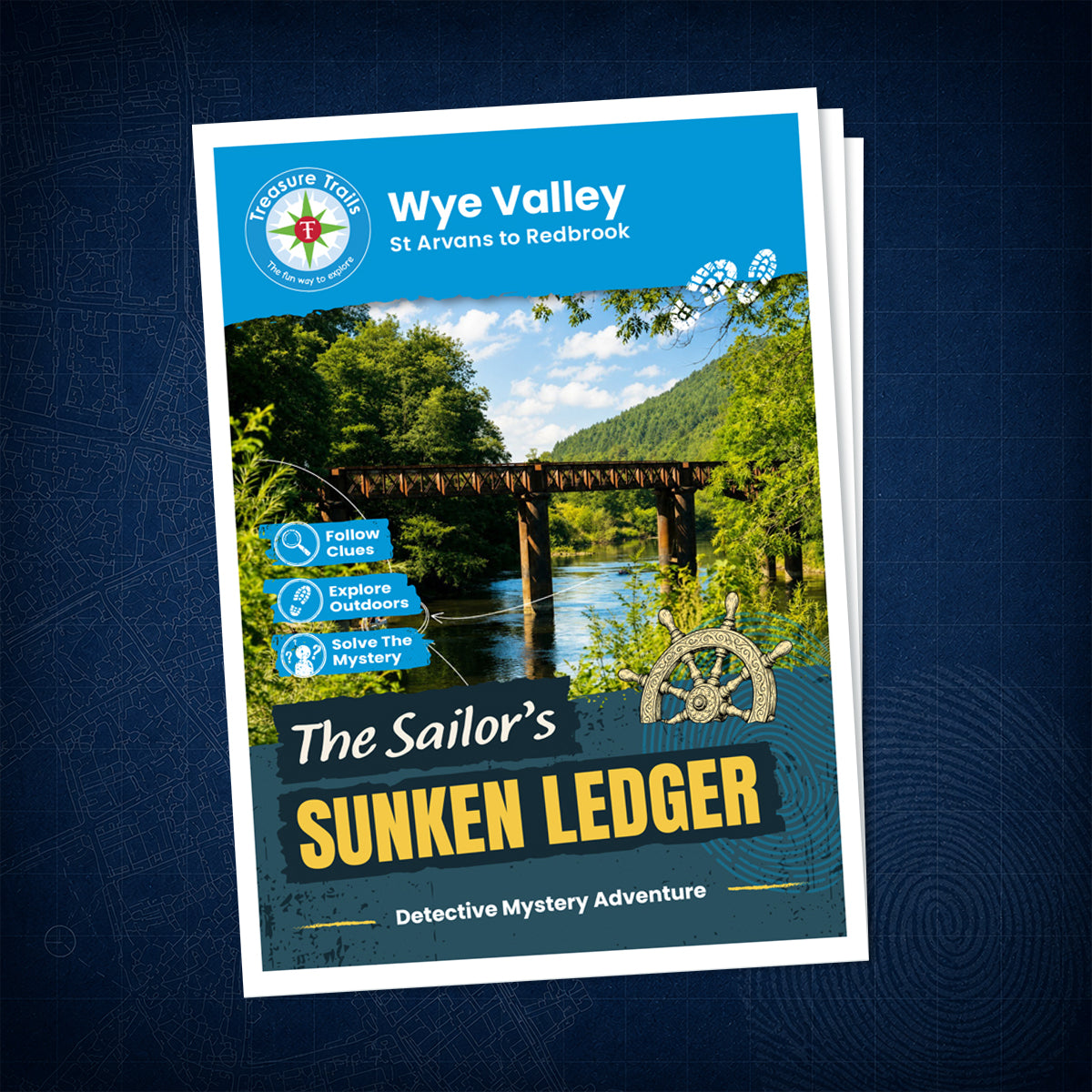 Wye Valley- St Arvans to Redbrook Treasure Trail - front cover