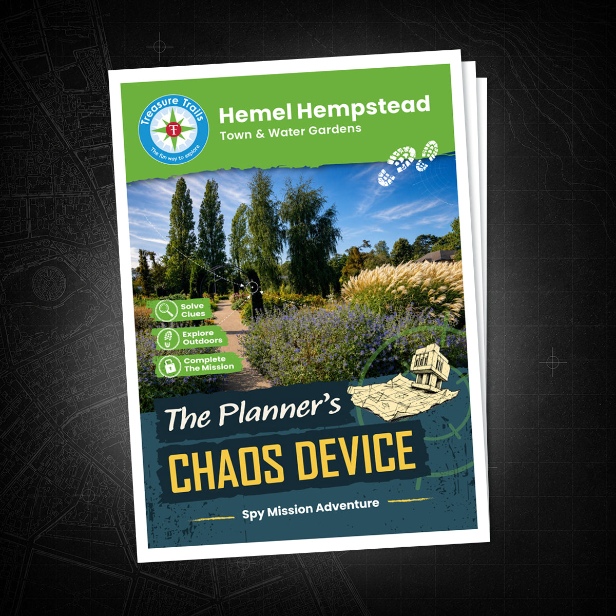 Hemel Hempstead - Town & Water Gardens Treasure Trail - front cover