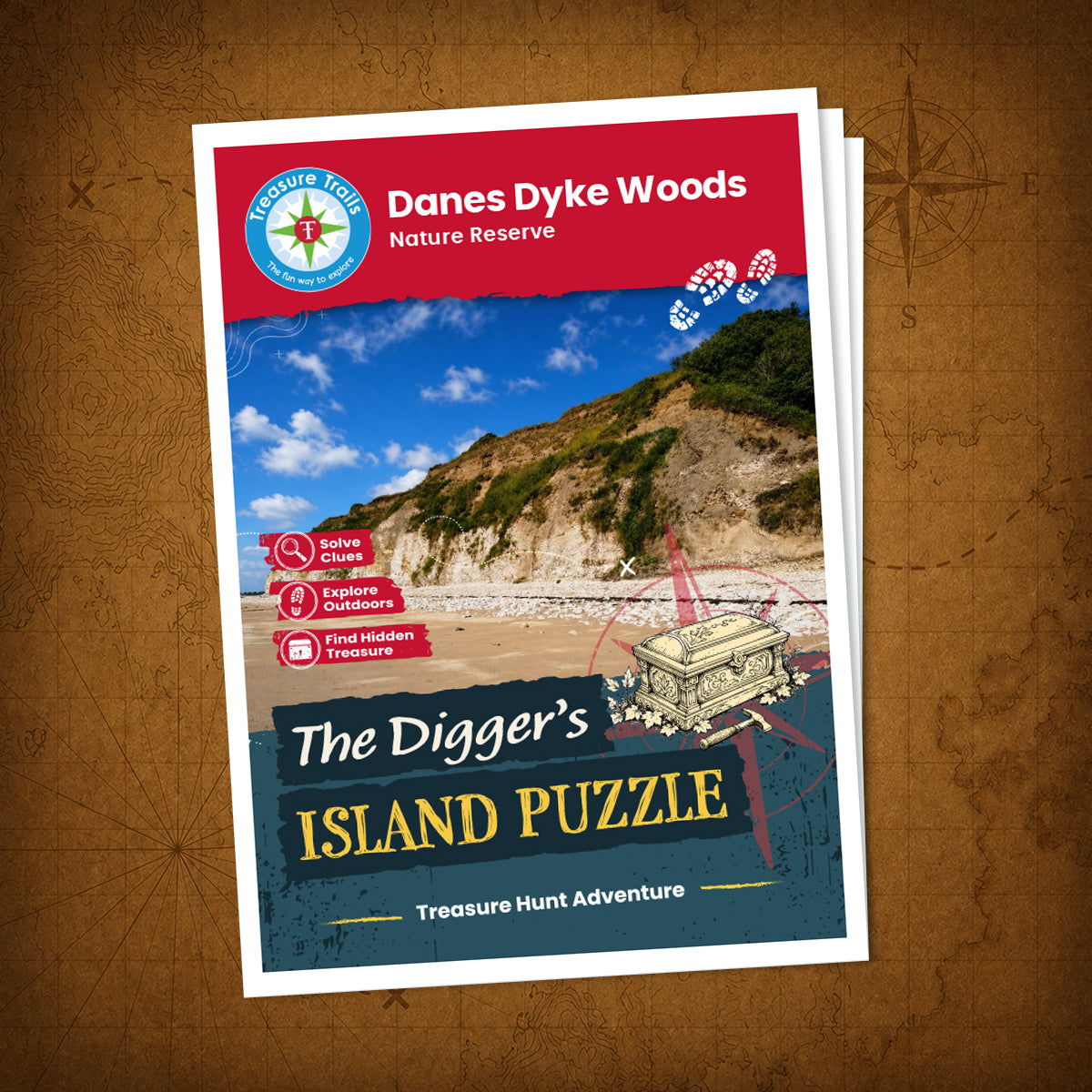 Danes Dyke Woods - Nature Reserve Treasure Trail - front cover