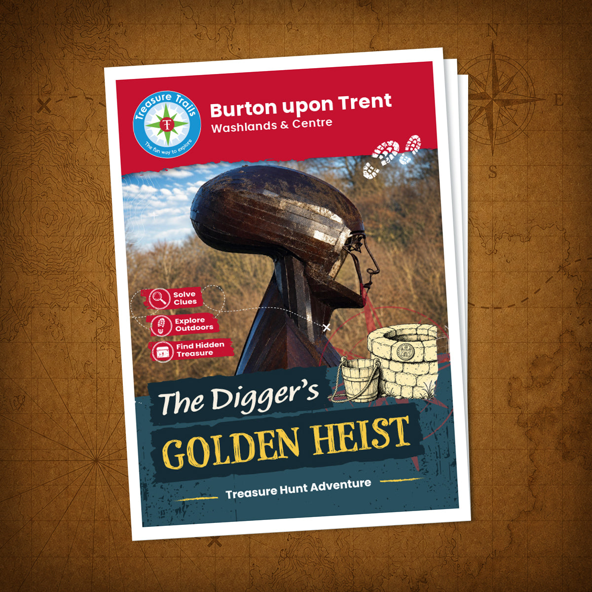 Burton upon Trent - Washlands & Centre Treasure Trail - front cover