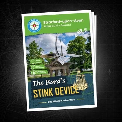 Stratford-upon-Avon - Statues & Firs Gardens Treasure Trail - front cover