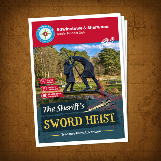Edwinstowe & Sherwood - Robin Hood's Oak Treasure Trail - front cover