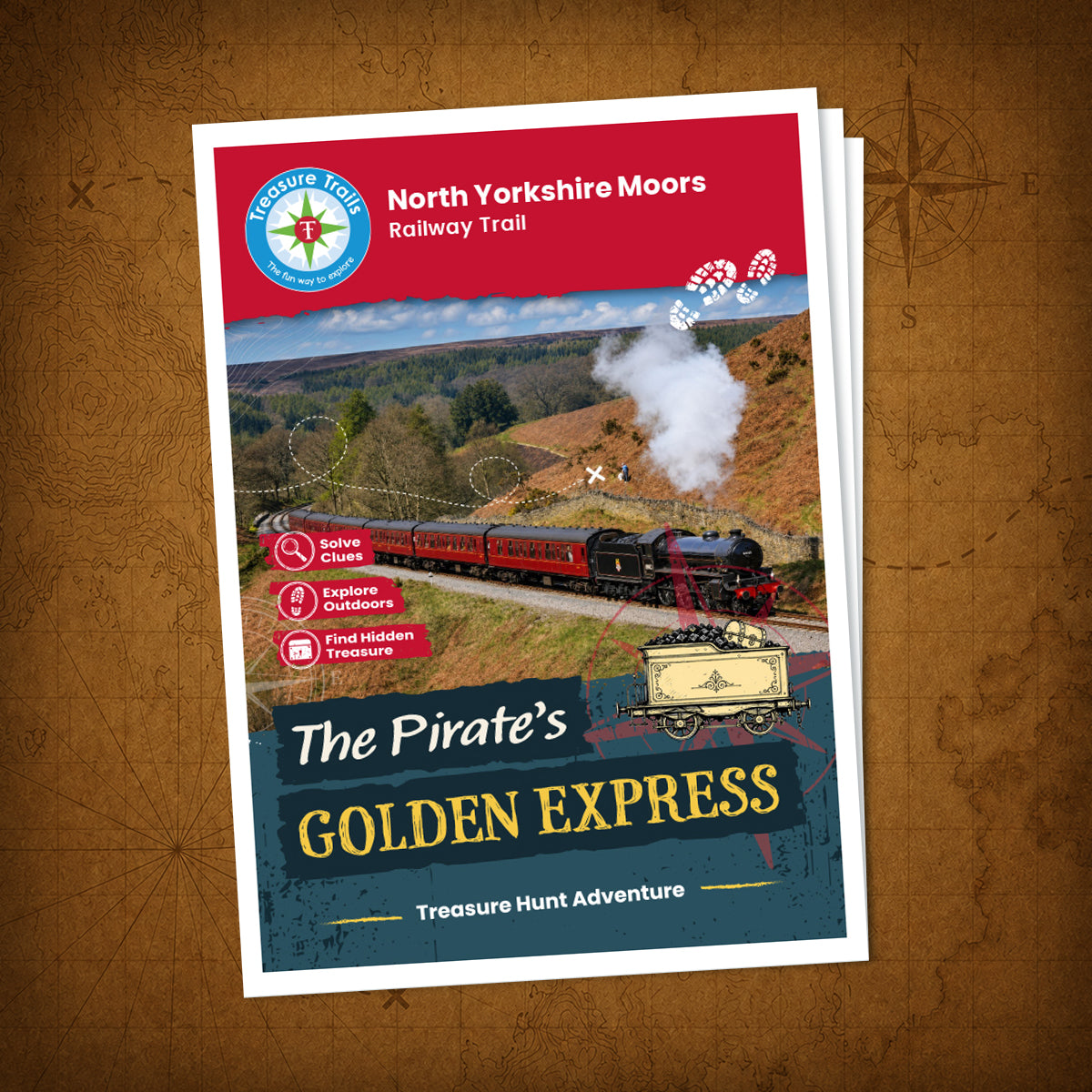 North Yorkshire Moors - Railway Trail Treasure Trail - front cover