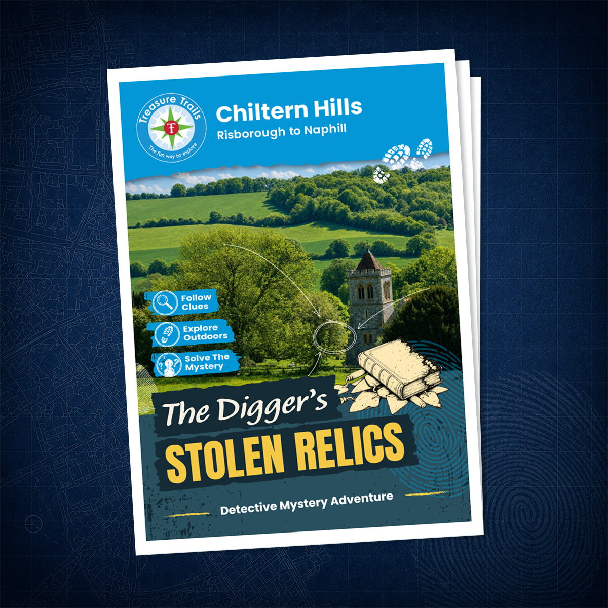 Chiltern Hills - Risborough to Naphill Treasure Trail - front cover
