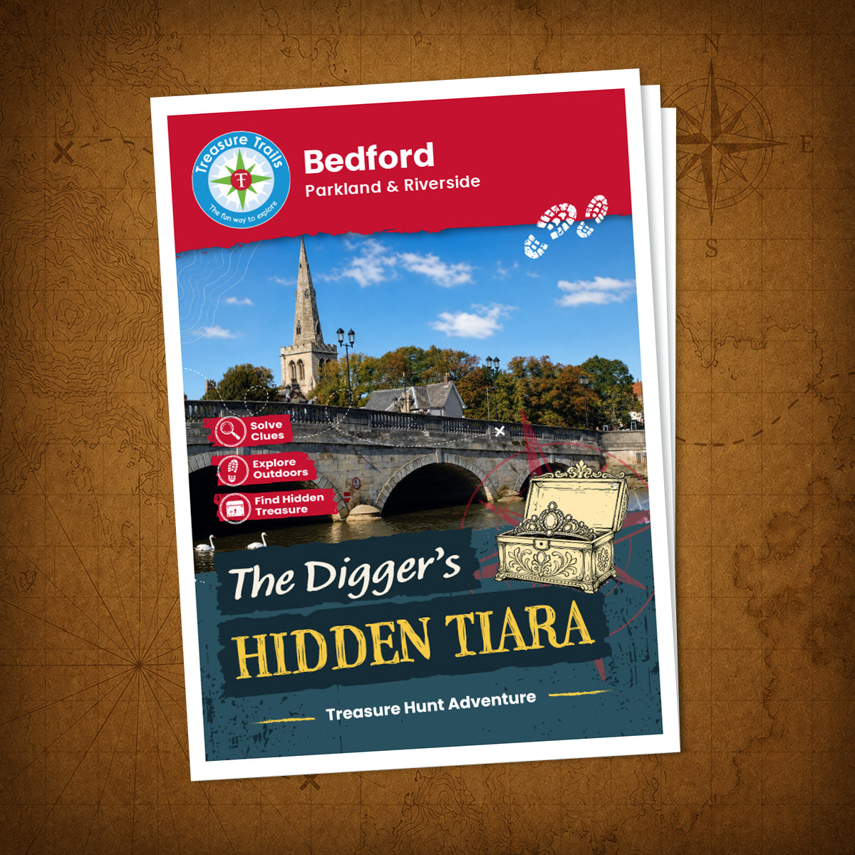 Bedford - Parkland & Riverside Treasure Trail - front cover