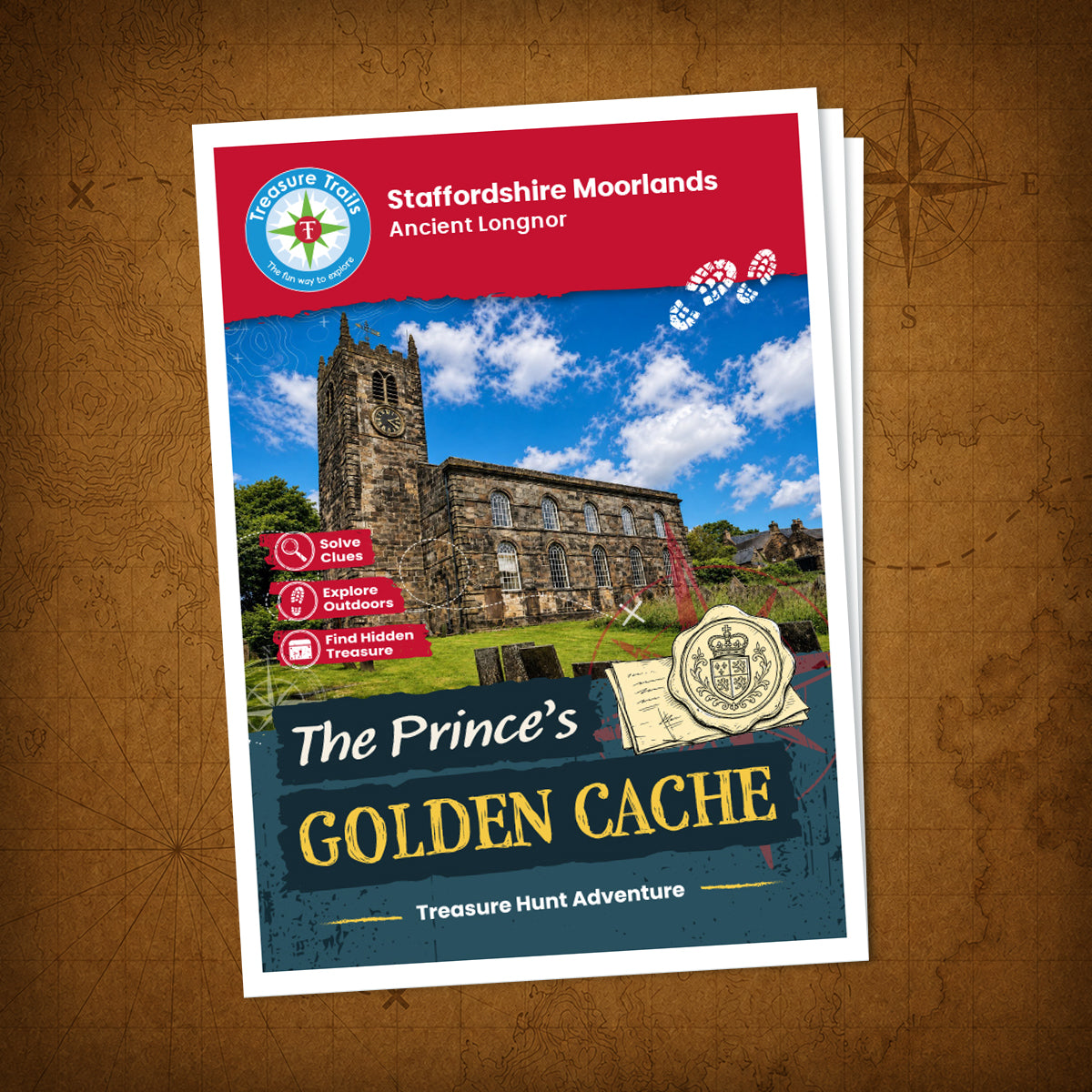 Staffordshire Moorlands - Ancient Longnor Treasure Trail - front cover