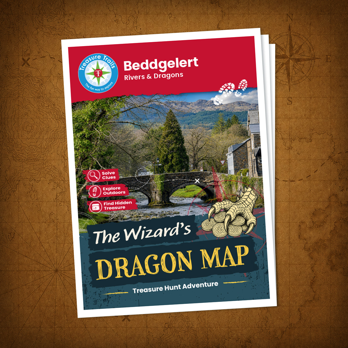 Beddgelert - Rivers & Dragons Treasure Trail - front cover