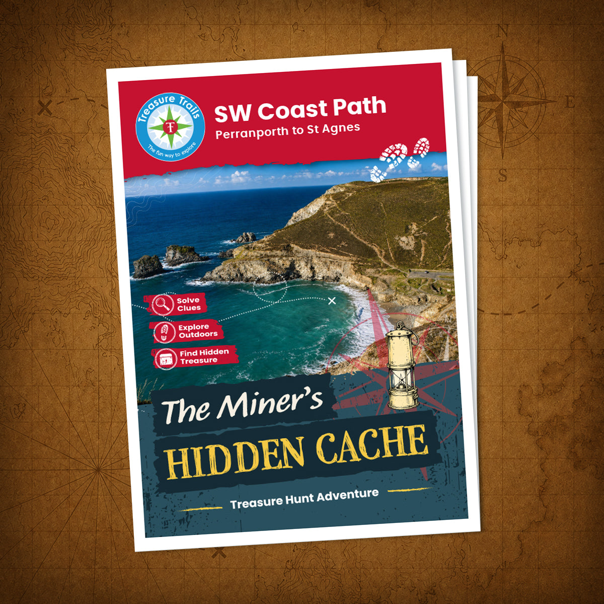SW Coast Path - Perranporth to St Agnes Treasure Trail - front cover
