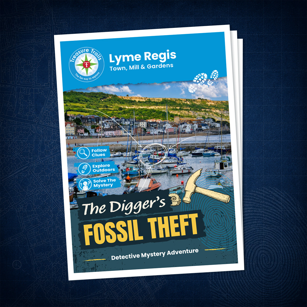 Lyme Regis - Town, Mill & Gardens Treasure Trail - front cover