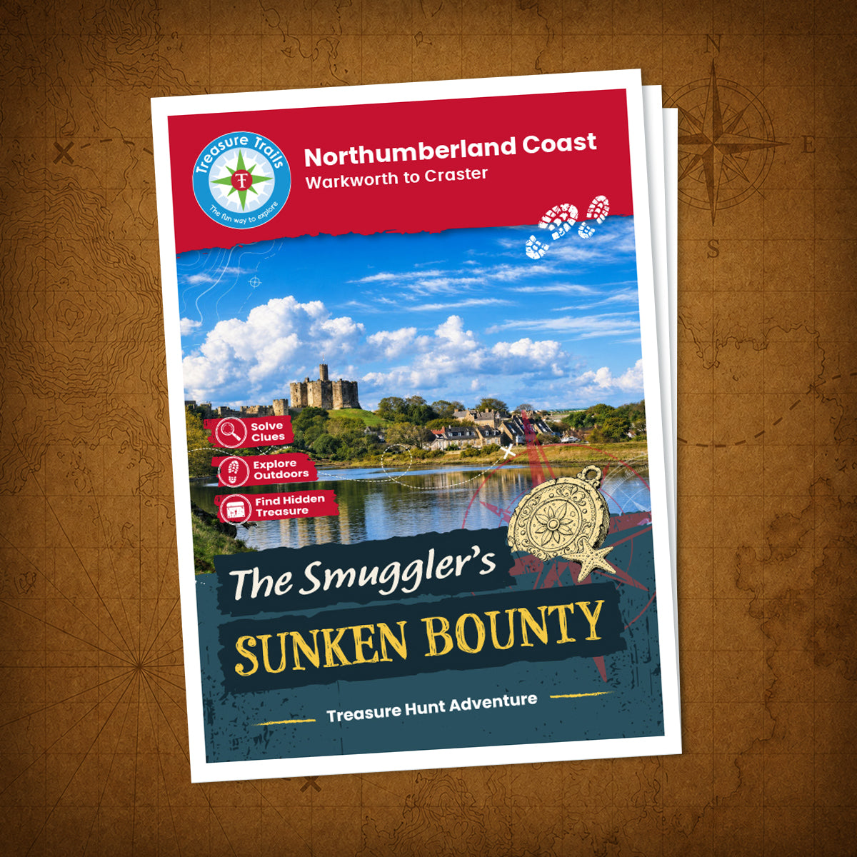 Northumberland Coast - Warkworth to Craster Treasure Trail - front cover
