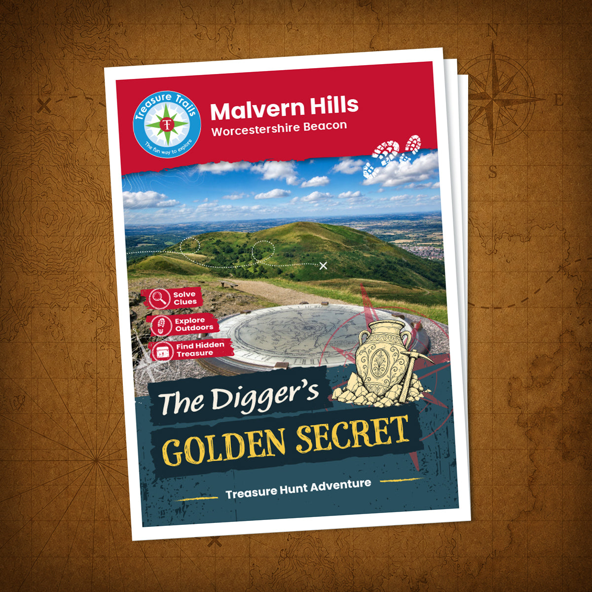 Malvern Hills - Worcestershire Beacon Treasure Trail - front cover