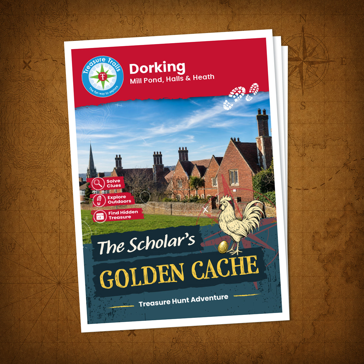 Dorking - Mill Pond, Halls & Heath Treasure Trail - front cover