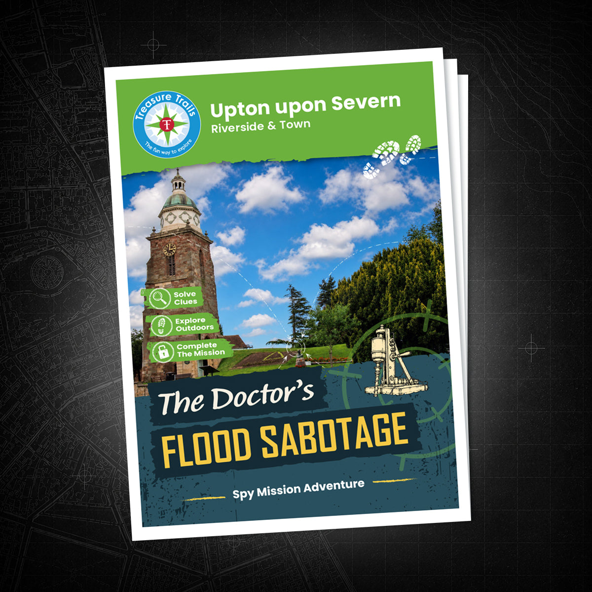 Upton upon Severn - Riverside & Town Treasure Trail - front cover