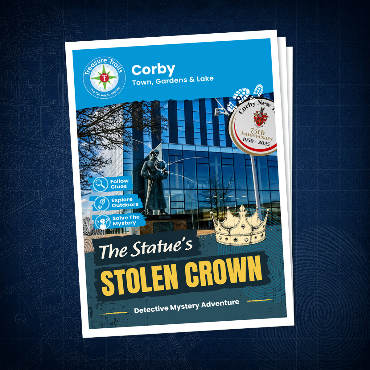 Corby - Town, Gardens & Lake Treasure Trail - front cover