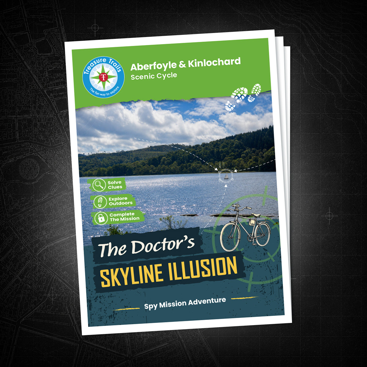 Aberfoyle & Kinlochard - Scenic Cycle Treasure Trail - front cover