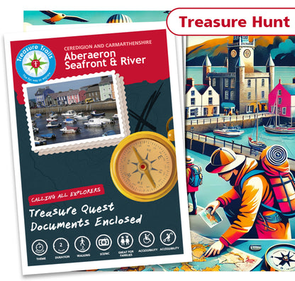 Treasure Hunt in Aberaeron - Solve Clues & Explore