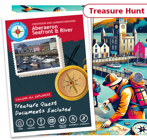Treasure Hunt in Aberaeron - Solve Clues & Explore