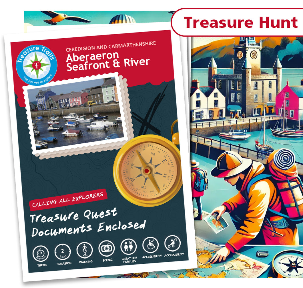 Treasure Hunt in Aberaeron - Solve Clues & Explore