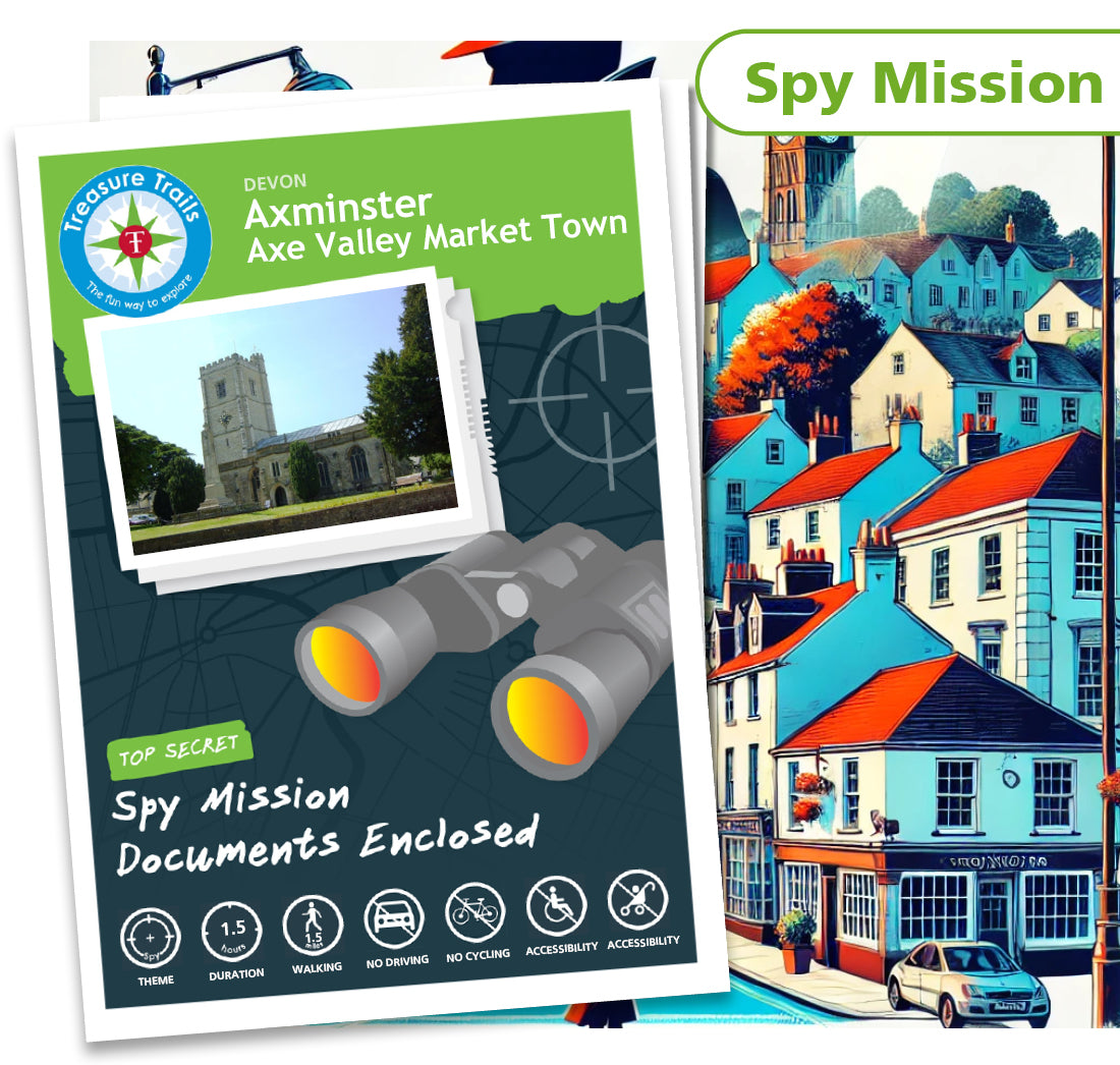 Treasure Hunt in Axminster - Solve Clues & Explore