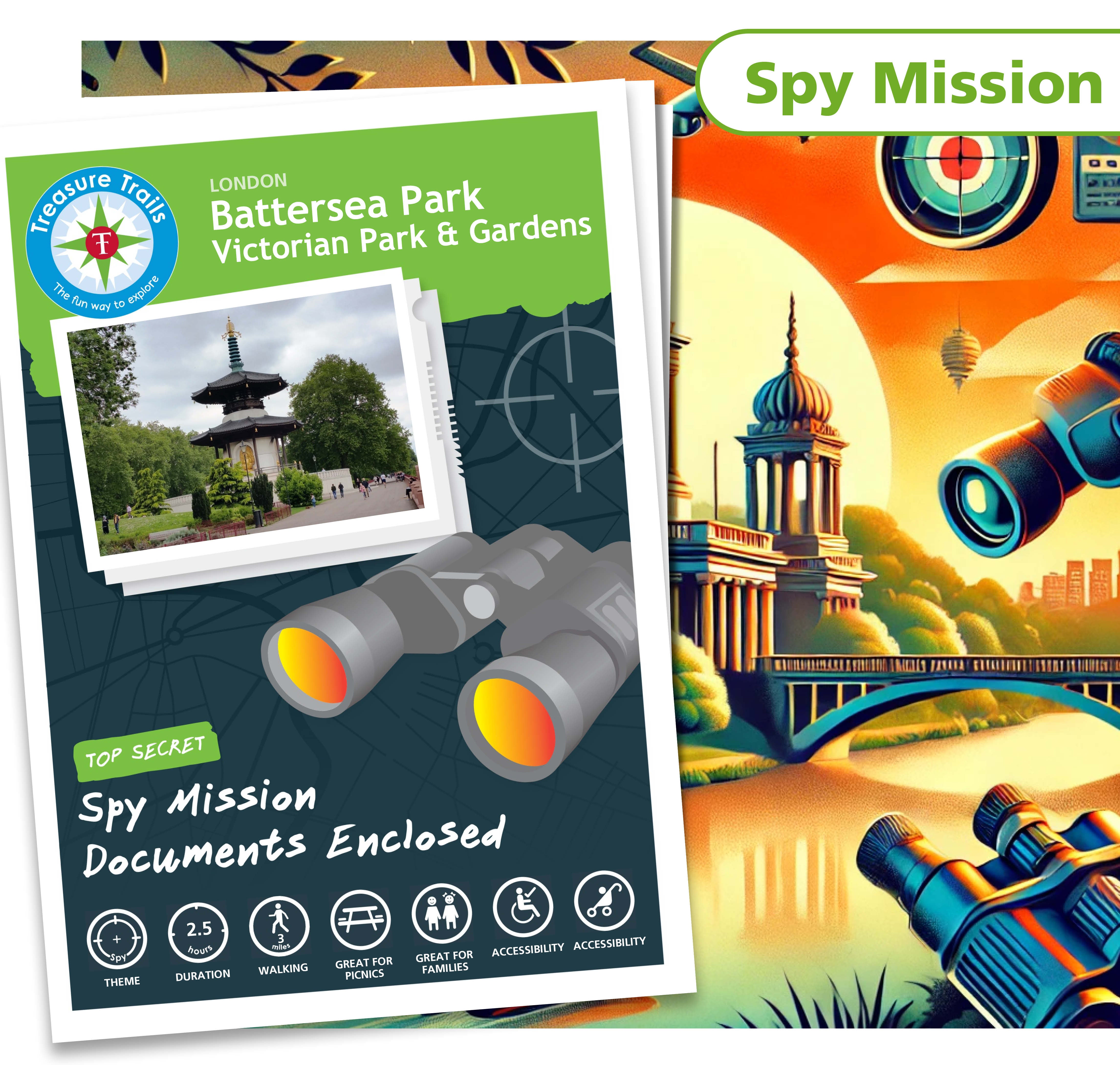 Treasure Hunt in Battersea Park - Solve Clues & Explore