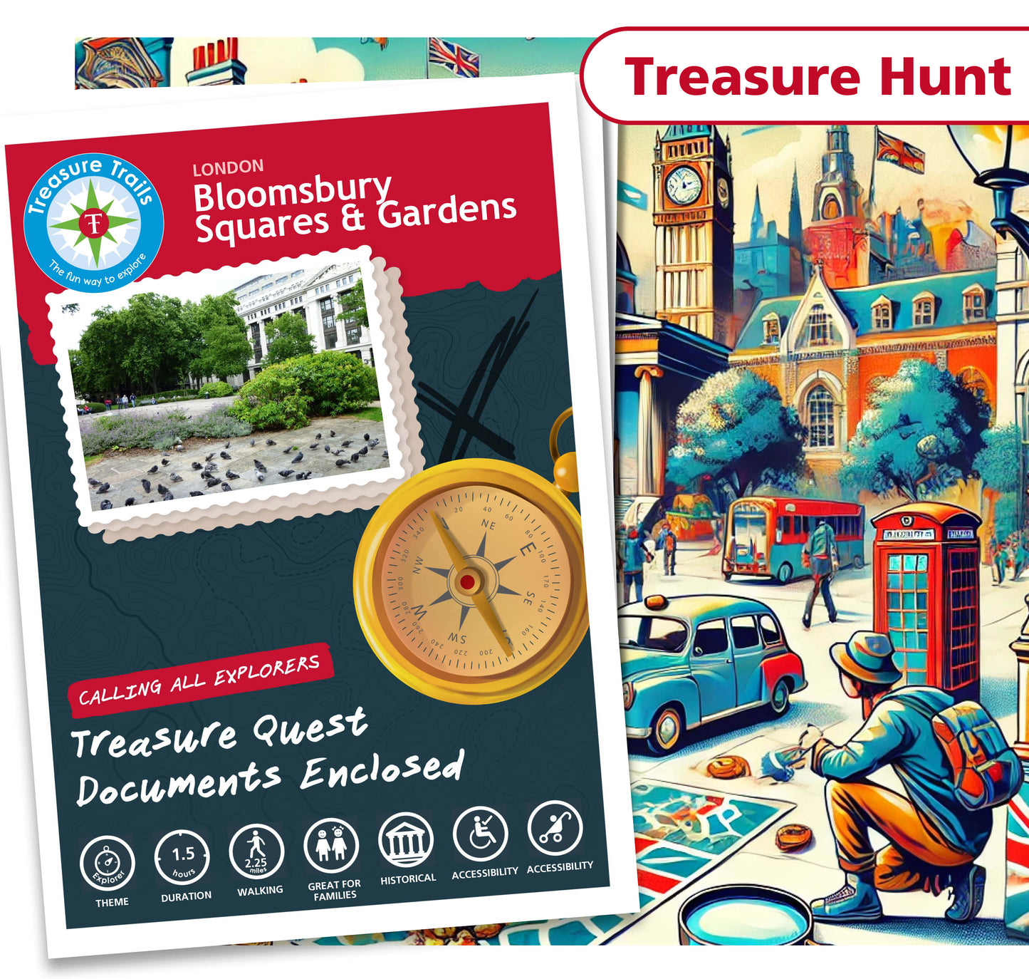 Scavenger Hunt in Bloomsbury - Track Clues & Solve Puzzles