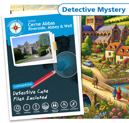 Treasure Hunt in Cerne Abbas - Solve Clues & Explore