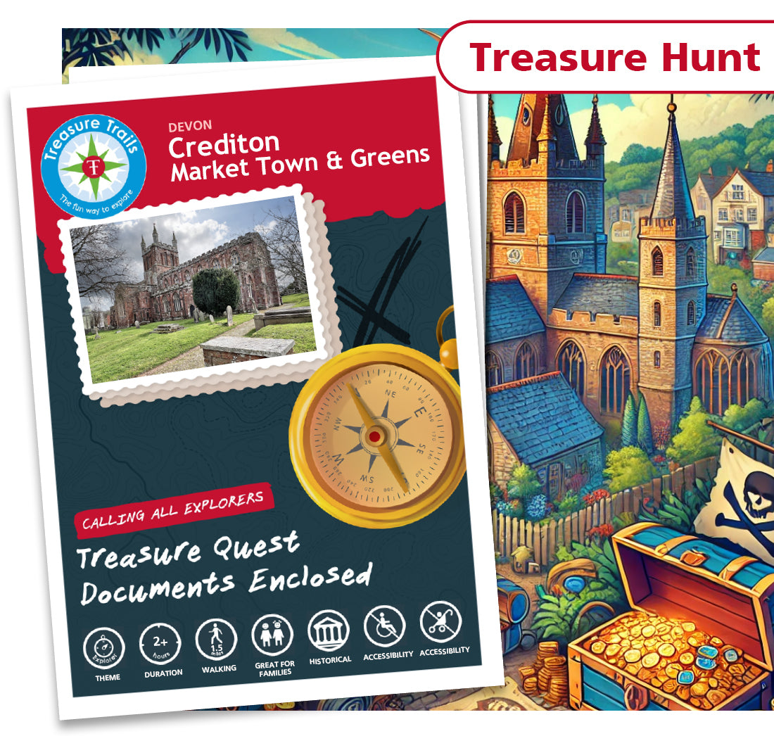 Treasure Hunt in Crediton - Solve Clues & Explore