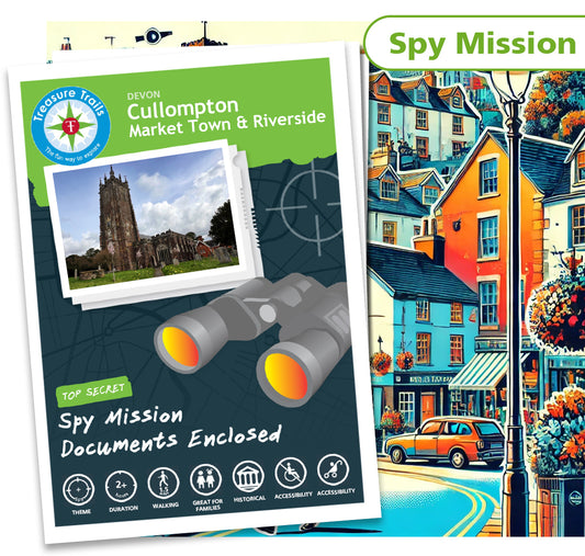 Treasure Hunt in Cullompton - Solve Clues & Explore