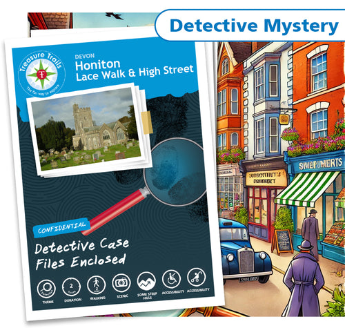 Treasure Hunt in Honiton - Solve Clues & Explore