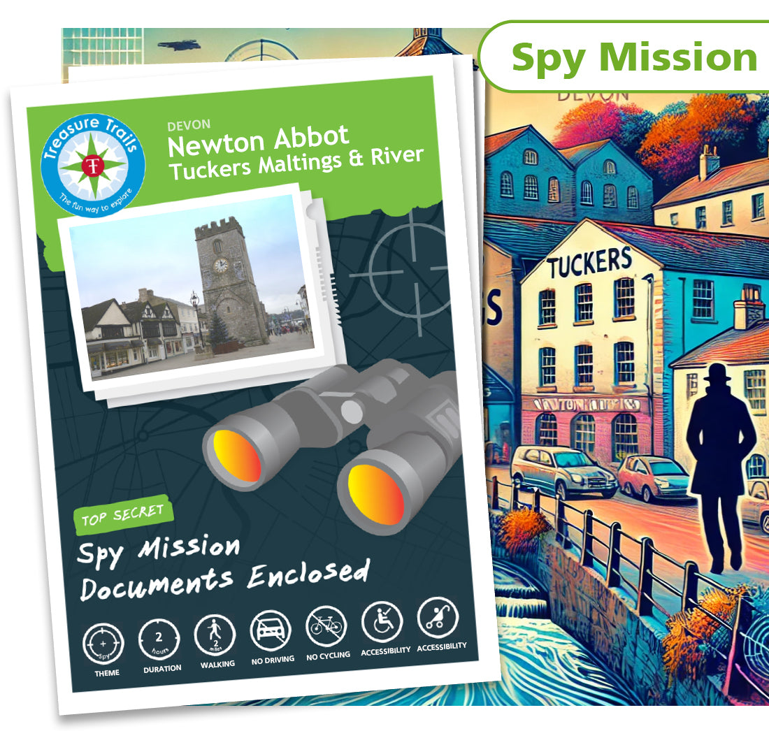 Treasure Hunt in Newton Abbot - Solve Clues & Explore