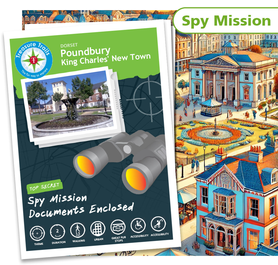 Treasure Hunt in Poundbury - Solve Clues & Explore