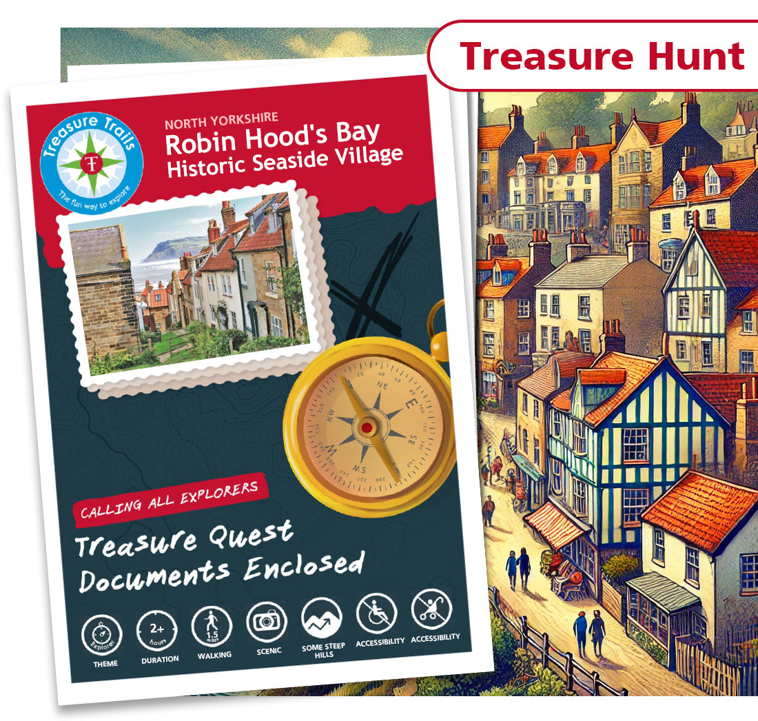 Treasure Hunt in Robin Hood's Bay - Solve Clues & Find Gems