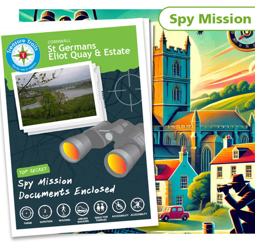 Treasure Hunt in St Germans - Solve Clues & Explore