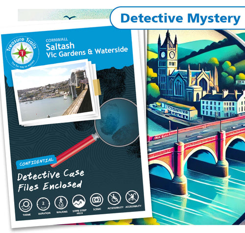 Treasure Hunt in Saltash - Solve Clues & Explore