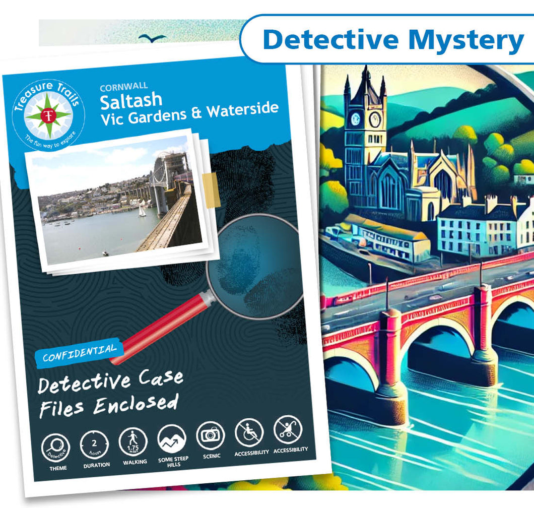 Treasure Hunt in Saltash - Solve Clues & Explore