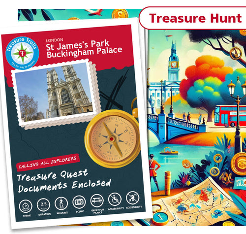 Treasure Hunt in St James's Park - Solve Clues & Explore