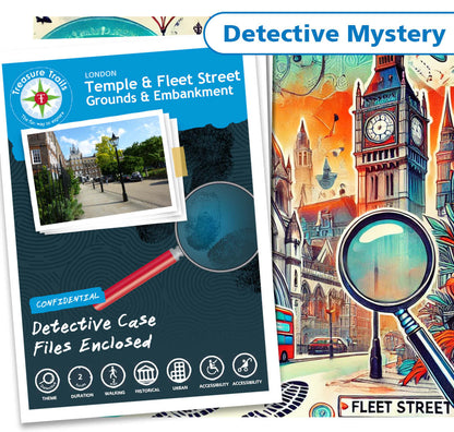 Treasure Hunt in Temple & Fleet Street - Solve Clues & Explore