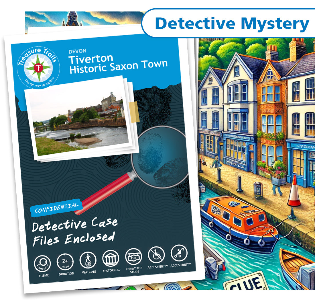 Treasure Hunt in Tiverton - Solve Clues & Explore