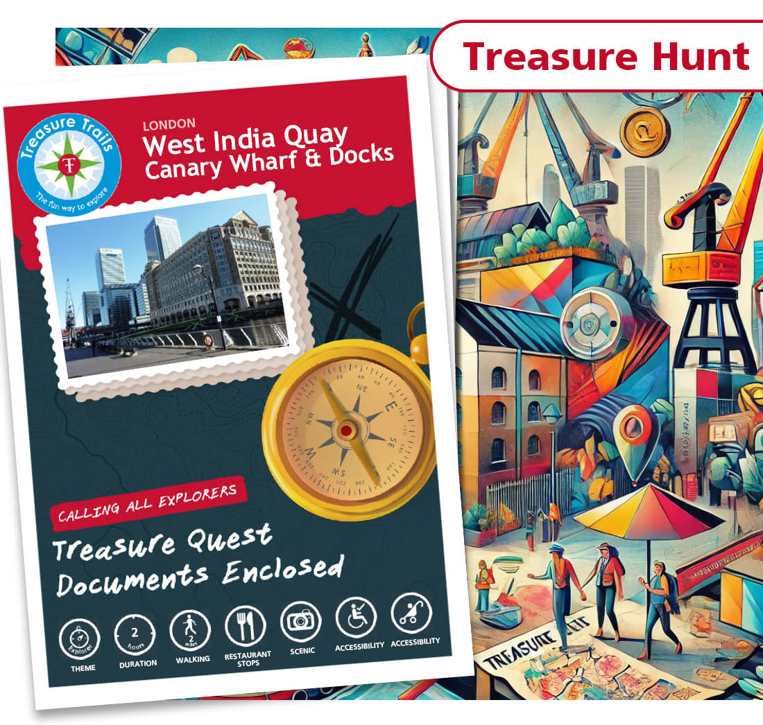 Treasure Hunt in West India Quay - Solve Clues & Explore