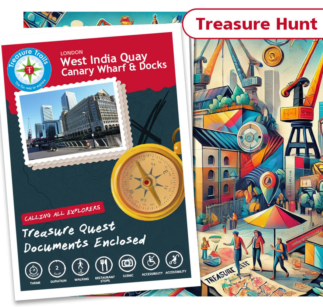 Treasure Hunt in West India Quay - Solve Clues & Explore