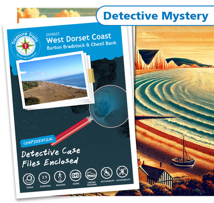 Treasure Hunt in Burton Bradstock - Solve Clues & Explore
